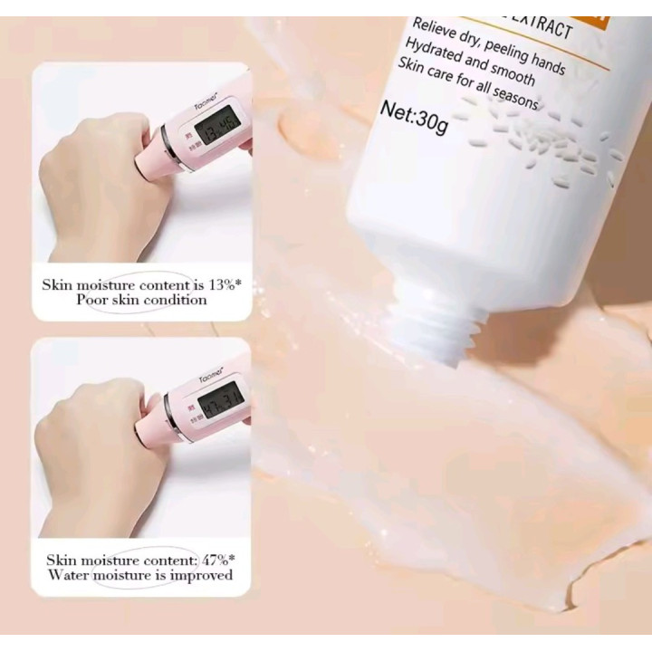 Crème pour les mains au riz