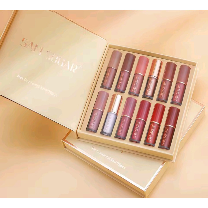 Coffret de rouge à lèvres 12 couleurs