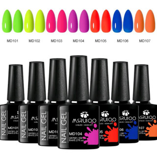 Lot de 7 vernis à ongles gel UV