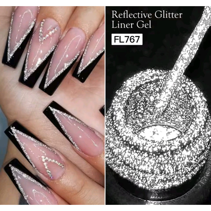 Vernis à ongles réfléchissant à paillettes