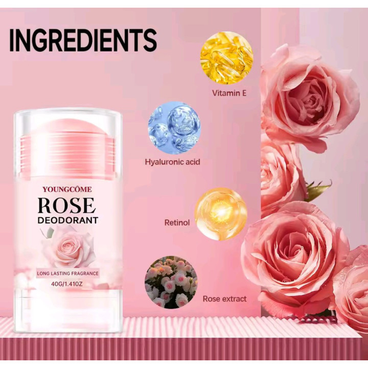 Déodorant de Rose crème essentiel