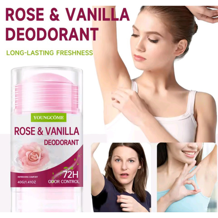 Déodorant Rose et Vanille crème anti-odeur