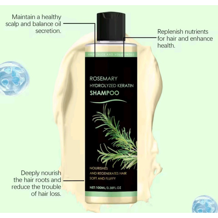 Lot de 2 Shampoing luxe à la kératine et au Romarin 200ml