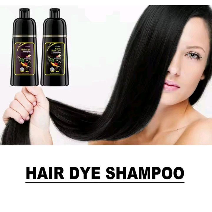 Shampoing colorant noir luxe pour cheveux 3 en 1 - 500ml