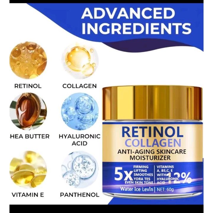 Crème au rétinol collagène anti-ride