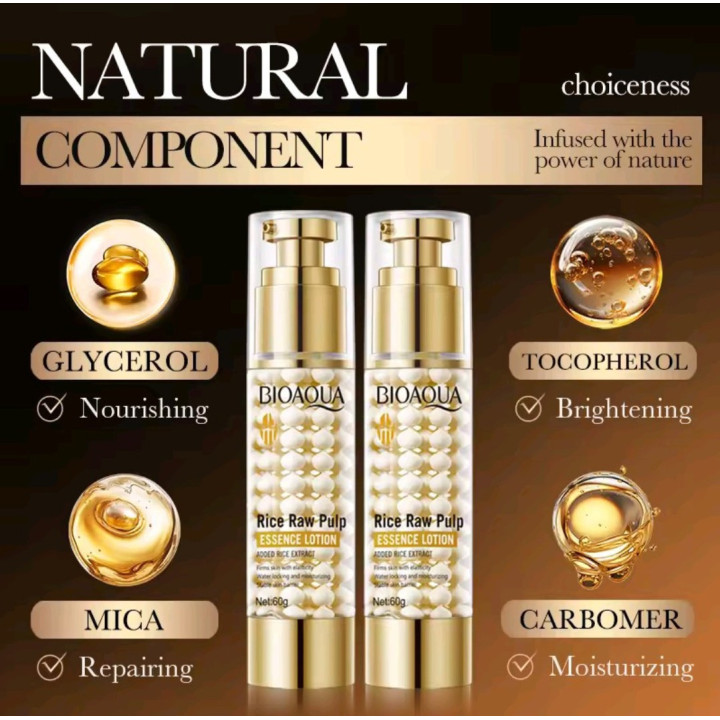 Lotion à l'essence de riz hydratant 60 ml