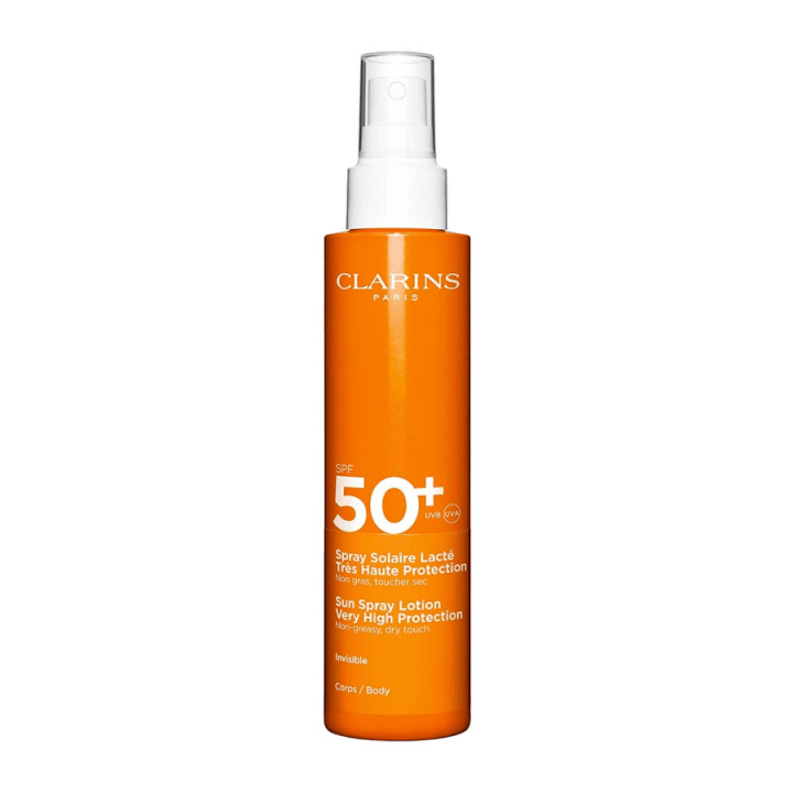 CLARINS - SPRAY SOLAIRE LACTÉ TRÈS HAUTE PROTECTION SPF 50+ Corps - Non grasse, non collante 150ml