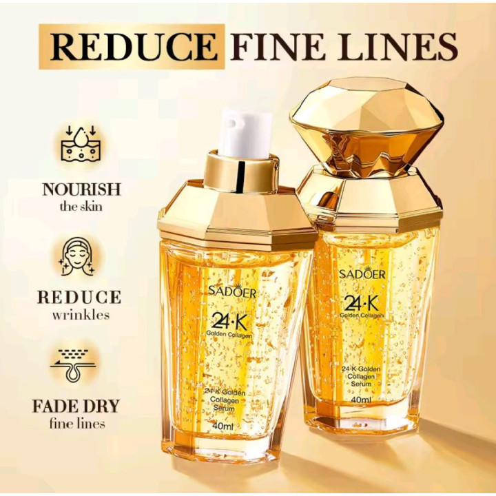 Sérum au collagène doré pour le visage hydratant anti-rides 40 ml