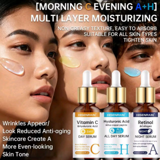 Serum lot Vitamine C + retinol + Acide Hyaluronique Duo 30 ml