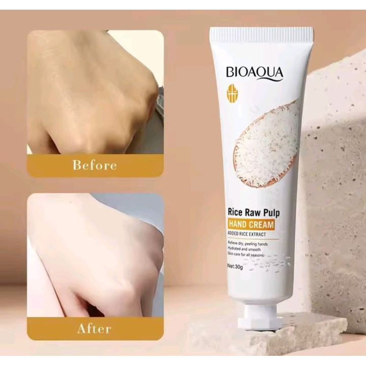 Crème pour les mains au riz
